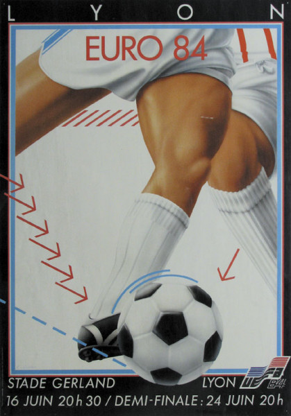 Football Poster UEFA Euro 1984 France