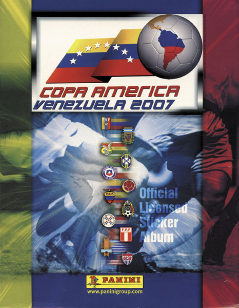 Copa America Venezuela 2007. Official Licensed Sticker Album.