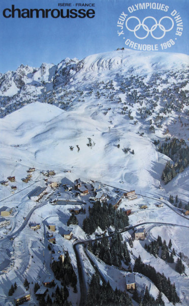 Isere France Chamrousse, Plakat OWS1968