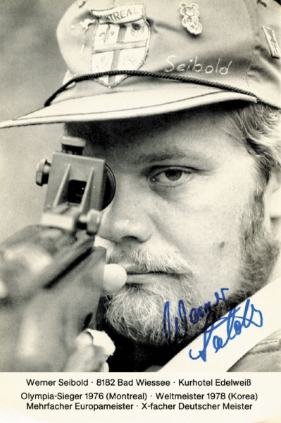 Seibold, Werner: Olympic Games 1976 Autograph Shooting Germany