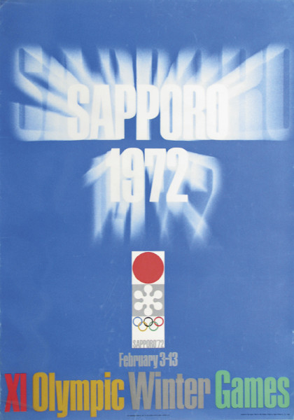 Sapporo '72 - XI Olympic Winter Games. 73x103 cm., Plakat OWS1972