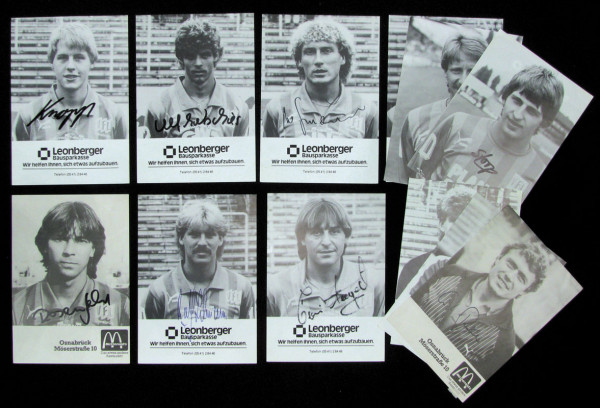 Osnabrück,VfL - AK: 12 Autograph Cards. VfL Osnabrück