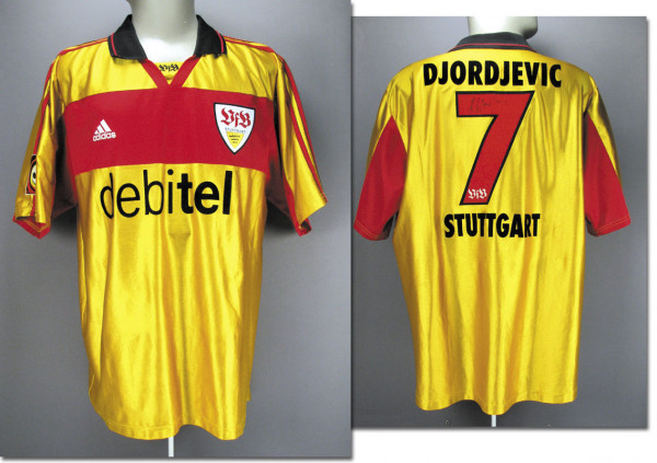 match worn football shirt VfB Stuttgart 2000