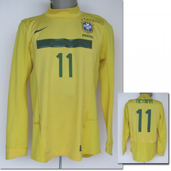 Copa America match worn football shirt Brazil