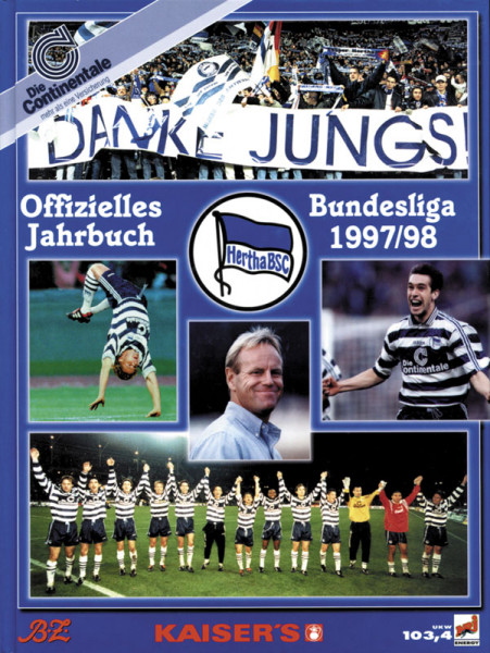 Danke Jungs - Das offizielle Jahrbuch von Hertha BSC 1997/98.