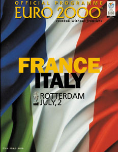 Official Programme EURO 2000: Final France - Italy. Rotterdam July,2.