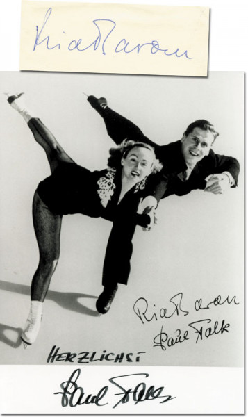 Schwarz / Oppelt: Autograph Olympic Figure Skating 1956.