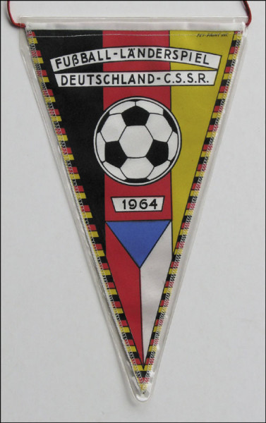 Football pennant 1964. GER - CZE