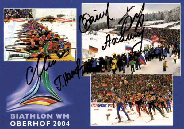 Biathlon Russia OSS2006 4x6 km Staffel: Olympic Winter Games 2006 Autograph Biathlon RUS