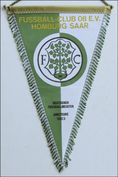 Football pennant 1983. FC Homburg Saar 08