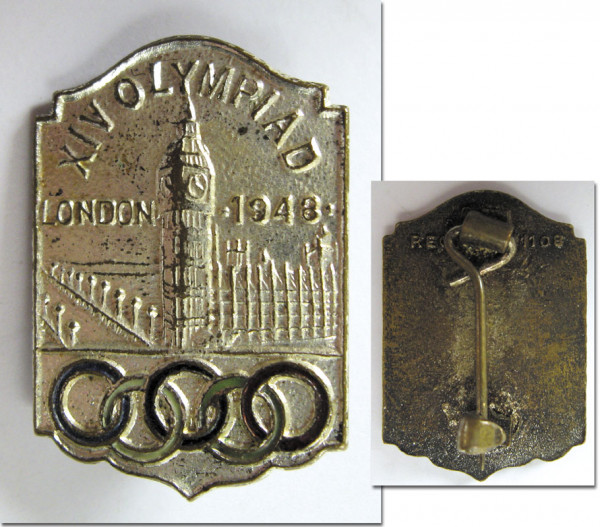 XIV Olympiad London 1948, Besucherabzeichen 1948