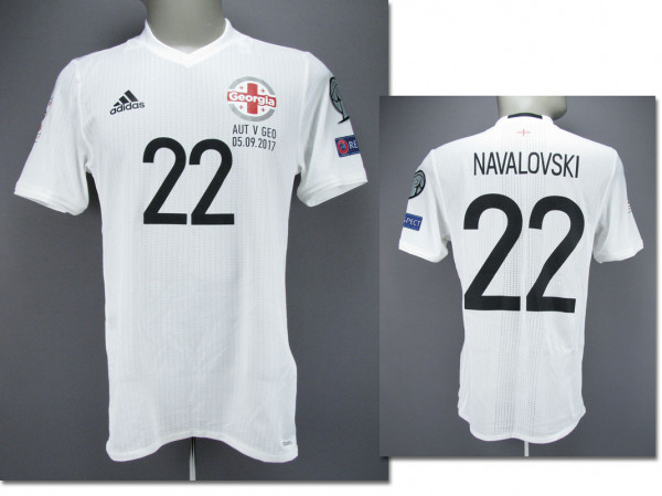 Giorgi Navalovski, am 5.09.2017 gegen Österreich, Georgien - Trikot 2017 WM Qualifikation