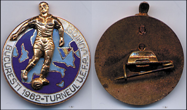 Teilnehmerabzeichen UEFA-Turnier 1962, Teilnehmerabzeichen 1962