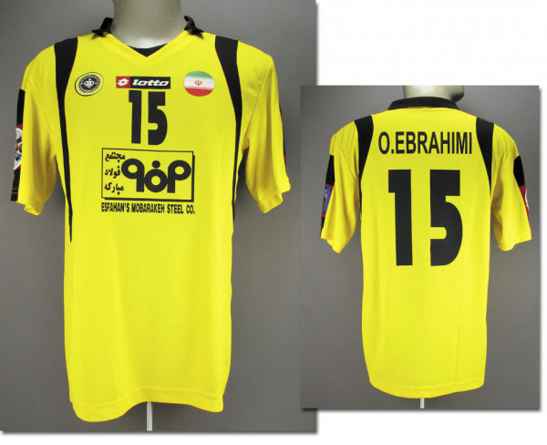 AFC CL match worn football shirt Sepahan FC 2010