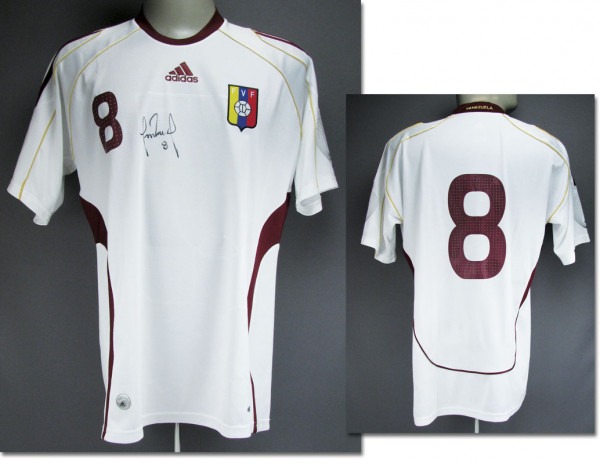 match worn football shirt Venezuela 2010