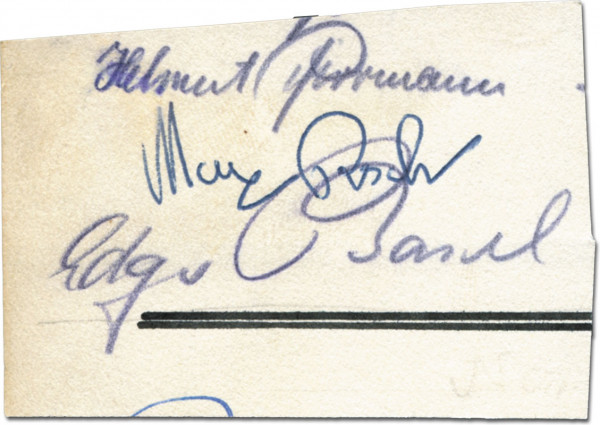 Basel, Edgar: Autograph Olympic Boxing 1952 Edgar Basel