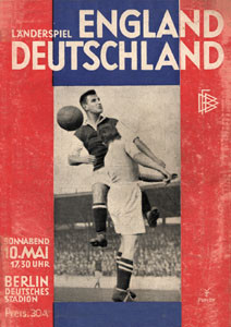 Fußball Länderspiel England-Deutschland, Berlin Deutsches Stadion 10. Mai 1930 - REPRINT -.