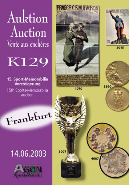 15. AGON Auktion: Auktions-Katalog: SportMemorabilia Frankfurt