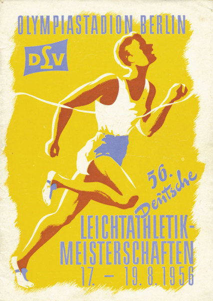 Deutsche Leichtathletik - Meisterschaften 17.-19.8. 1956.