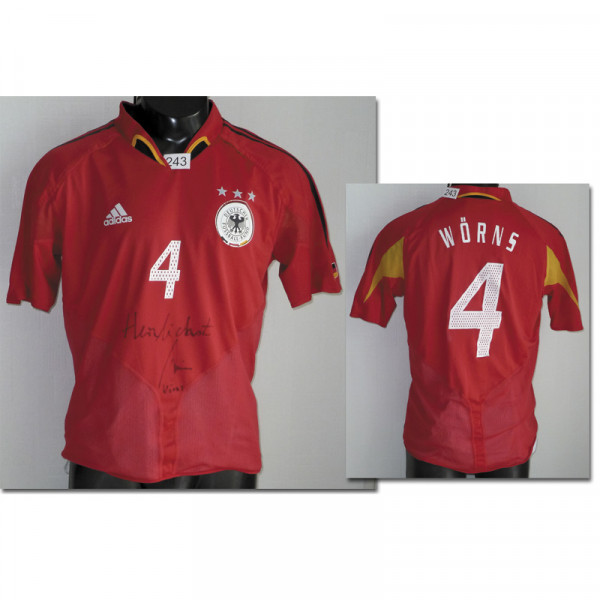 match worn football shirt Germany 2004, signed