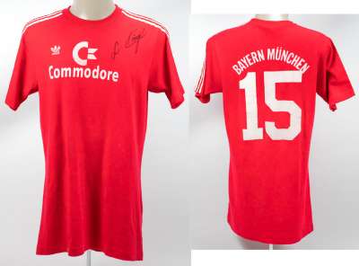 match worn football shirt Bayern Munich 1984-1986 | AGON