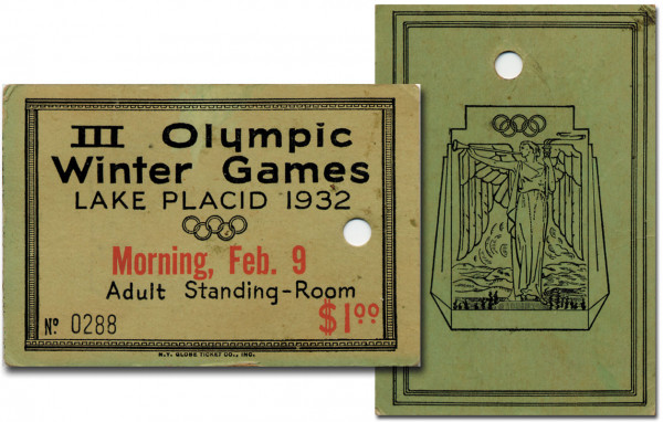 Oympic Winter Games 1932. Daily Ticket