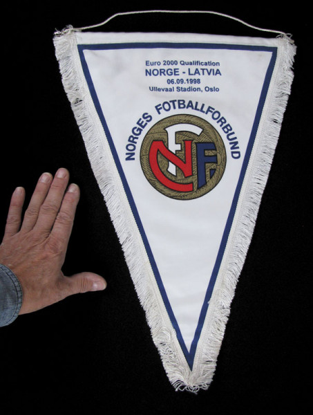 Football Match Penannt Norway v Latavia 1998