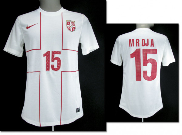 match worn football shirt Serbia 2014