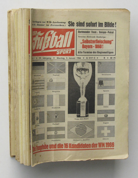 Der Fußball Sport 1966 : Nr.1-52 unkomplett