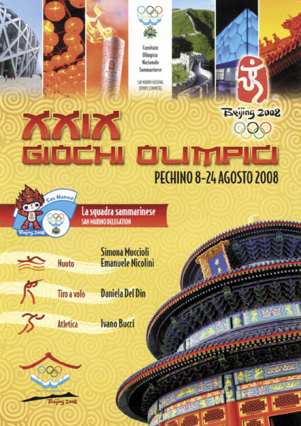 XXIX Giochi Olimpici Pechino 8-24 Agosto 2008 - La Squadra sammarinese.