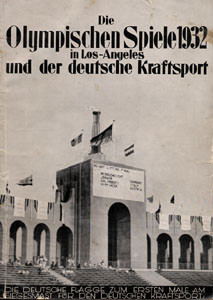 Olympic Games 1932. German Report Weightlifting