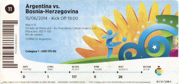 World Cup 2014. Argentina - Bosnia-Herzegovina