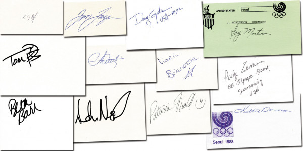Schwimmen 1988: Olympic Games 1988 Autograph Swimming