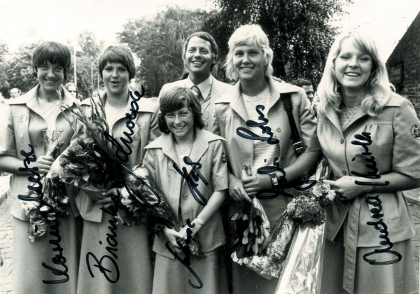 DDR Rudern Frauen OSS1976: Olympic Games 1976 Autograph Rowing GDR