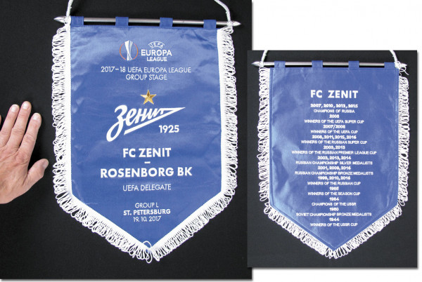 Football Match Pennant Zenit Petersburg 2017