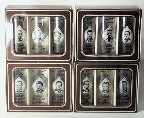 World Cup 1954. Set of 12 Beerglasses Germany