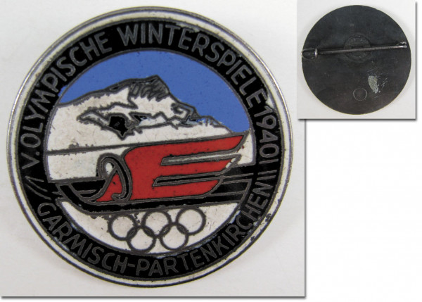 Olympic Games 1940. Visitor pin Garmisch-partenki