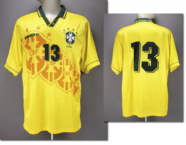 match worn football shirt Brazil 1995/1996