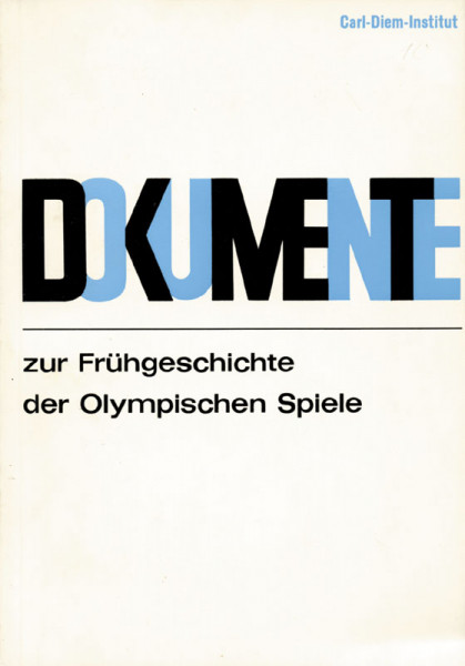 Dokumente zur Frühgeschichte der Olympischen Spiele.