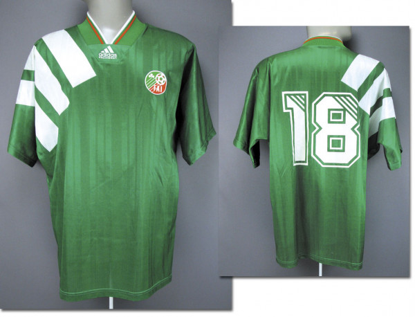 match worn football shirt Ireland 1992 1993