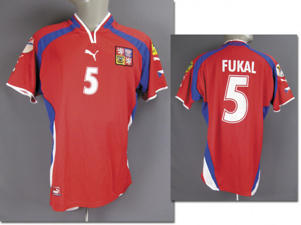 UEFA Euro 2000 match worn football shirt Czech Re