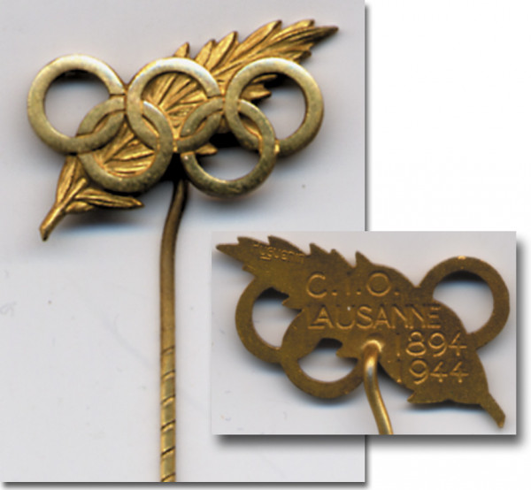 50th anniversary Pin of IOC Olympic Games 1940