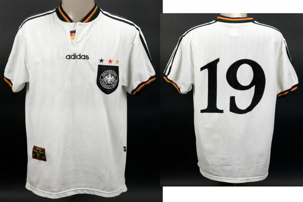 match worn football shirt Germany 1996
