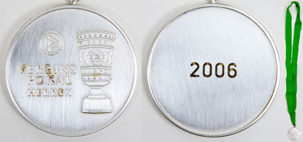 German Cup Final Runner´s up medal 2006 Frankfurt