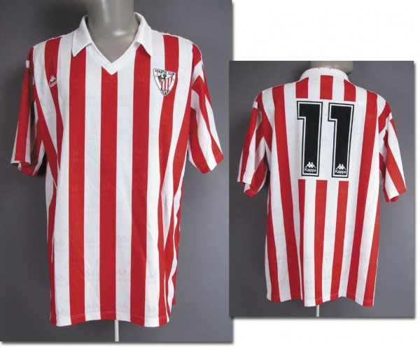 match worn football shirt Athletic Bilbao 1992/93