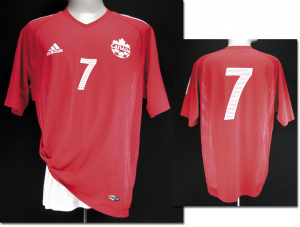 match worn football shirt Canada 2003