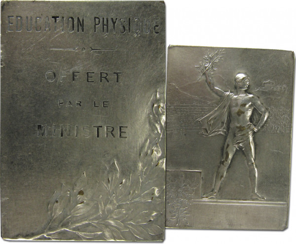 Winner's Medal: Olympic Games 1900. Silverd