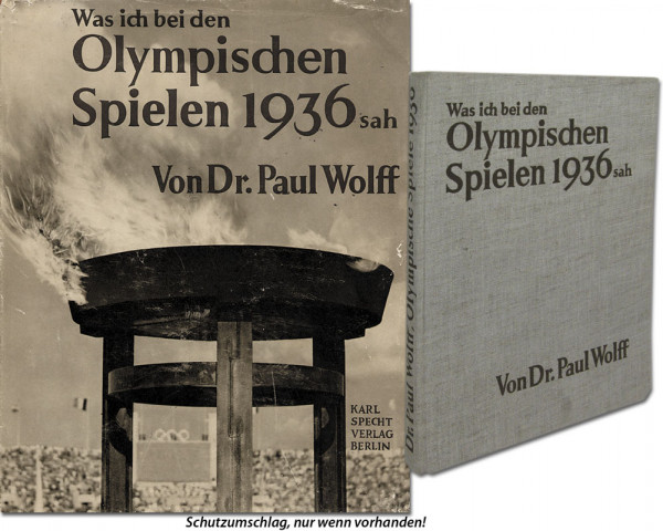 Olympics 1936 b/w photo book. Dr. P Wolff