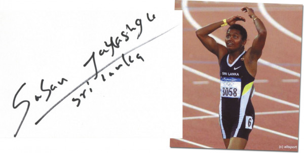 Jayasinghe, Susanthika: Olympic Games 2000 Autograph Atletics Sri Lanka