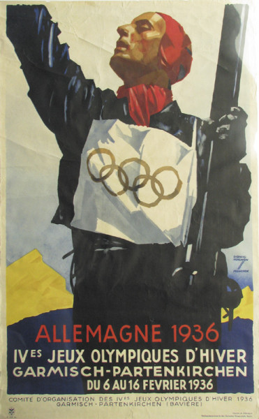 Olympic Games 1936. largeOfficial Garmisch Poster